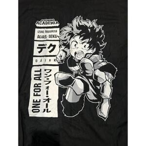 MY HERO ACADEMIA New Black SS Graphic Tee Size 2XL